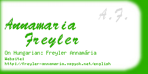 annamaria freyler business card